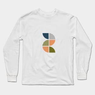 Elemental Geometric Pattern Long Sleeve T-Shirt